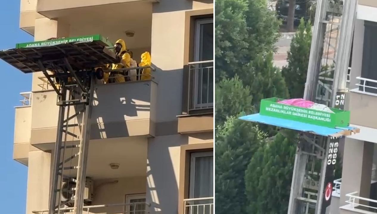 dairede cansiz bedeni bulundu cenazesi asansorlu aracla indirildi FAqzdWan