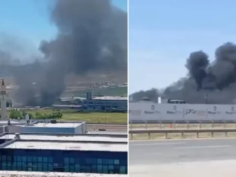 Ankara’da Alçı Fabrikasında Yangın Paniği: Bir Çalışan Mahsur Kaldı